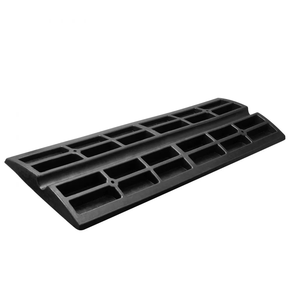VEVOR Curb Ramp, 2.6" Rise Rubber Driveway Ramps, Heavy Duty 33069 lbs Weight Capacity Threshold Ramp, Curbside Bridge Ramps for Loading Dock Garage Sidewalk, Expandable Full Ramp Set