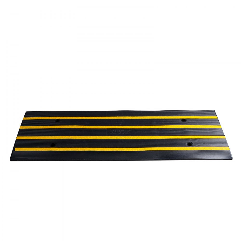 VEVOR Curb Ramp, 2.6" Rise Rubber Driveway Ramps, Heavy Duty 33069 lbs Weight Capacity Threshold Ramp, Curbside Bridge Ramps for Loading Dock Garage Sidewalk, Expandable Full Ramp Set