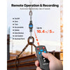 VEVOR Digital Crane Scale, 22000 lbs/10 T Max Capacity, Heavy Duty Industrial Hanging Scale with Cast Aluminum Case & LCD Display, 5 lbs Division & 3 Unit Switch, Remote Control for Garage Factory