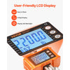 VEVOR Digital Crane Scale, 2200 lbs/1000 kg, Industrial Heavy Duty Hanging Scale with Remote Control, Cast Aluminum Case & LCD Screen, High Precision for Construction, Factory, Farm, Hunting (Orange)