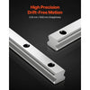 VEVOR Linear Rail Guide Kit, HGR20, 2Pcs 1000 mm (39.4 inch) Linear Motion Rails and 4Pcs Bearing Slide Blocks, Anti Rust and High Precision Kit, for DIY, CNC Routers, Lathes, Mills, 3D Printers