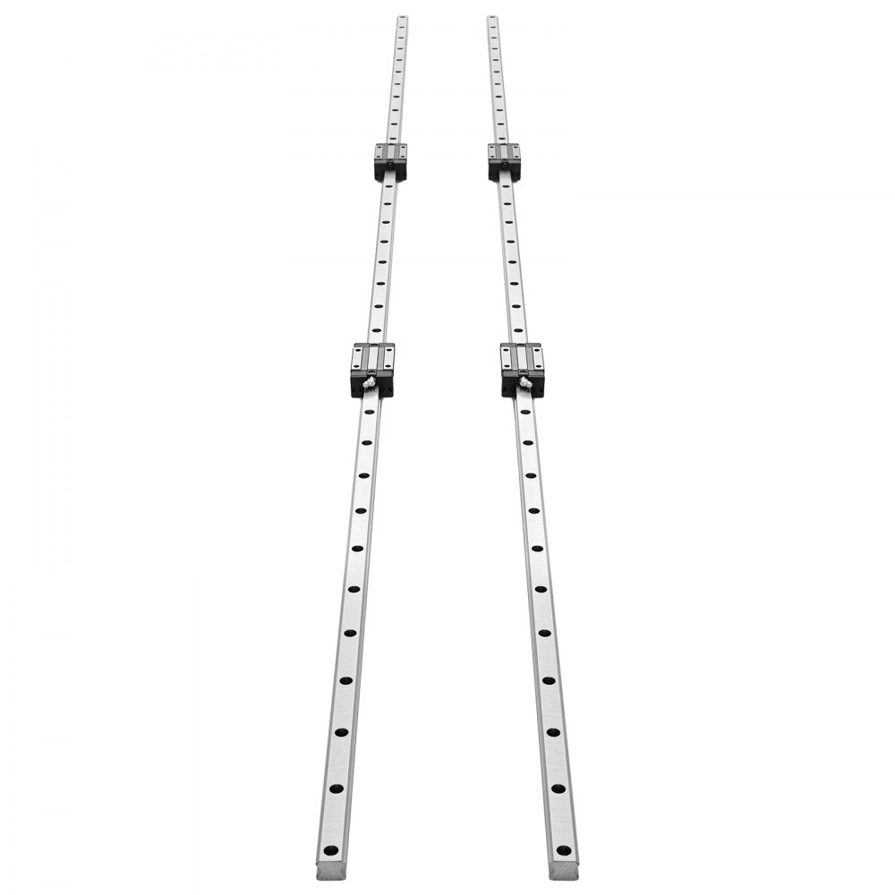 VEVOR Linear Rail Guide Kit, HGR20, 2Pcs 2000 mm (78.74 inch) Linear Motion Rails and 4Pcs Bearing Slide Blocks, Anti Rust and High Precision Kit, for DIY, CNC Routers, Lathes, Mills, 3D Printers