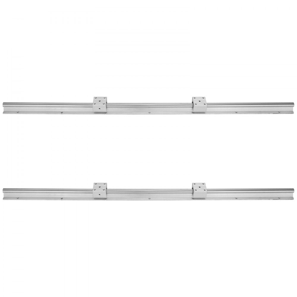 VEVOR Linear Guide Rail Set, SBR16 1000mm, 2 PCS 39.4 in/1000 mm SBR16 Guide Rails and 4 PCS SBR16UU Slide Blocks, Linear Rails and Bearings Kit for Automated Machines DIY Project CNC Router Machines