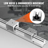 VEVOR Linear Guide Rail Set, SBR16 800mm, 2 PCS 31.5 in/800 mm SBR16 Guide Rails and 4 PCS SBR16UU Slide Blocks, Linear Rails and Bearings Kit for Automated Machines DIY Project CNC Router Machines