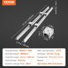 VEVOR SBR20 1200mm Linear Guide Set, Comes with Two 47.2-inch SBR20 Rails and Four SBR20UU Bearings, Perfect for Crafting CNC Routers and Automation Equipment