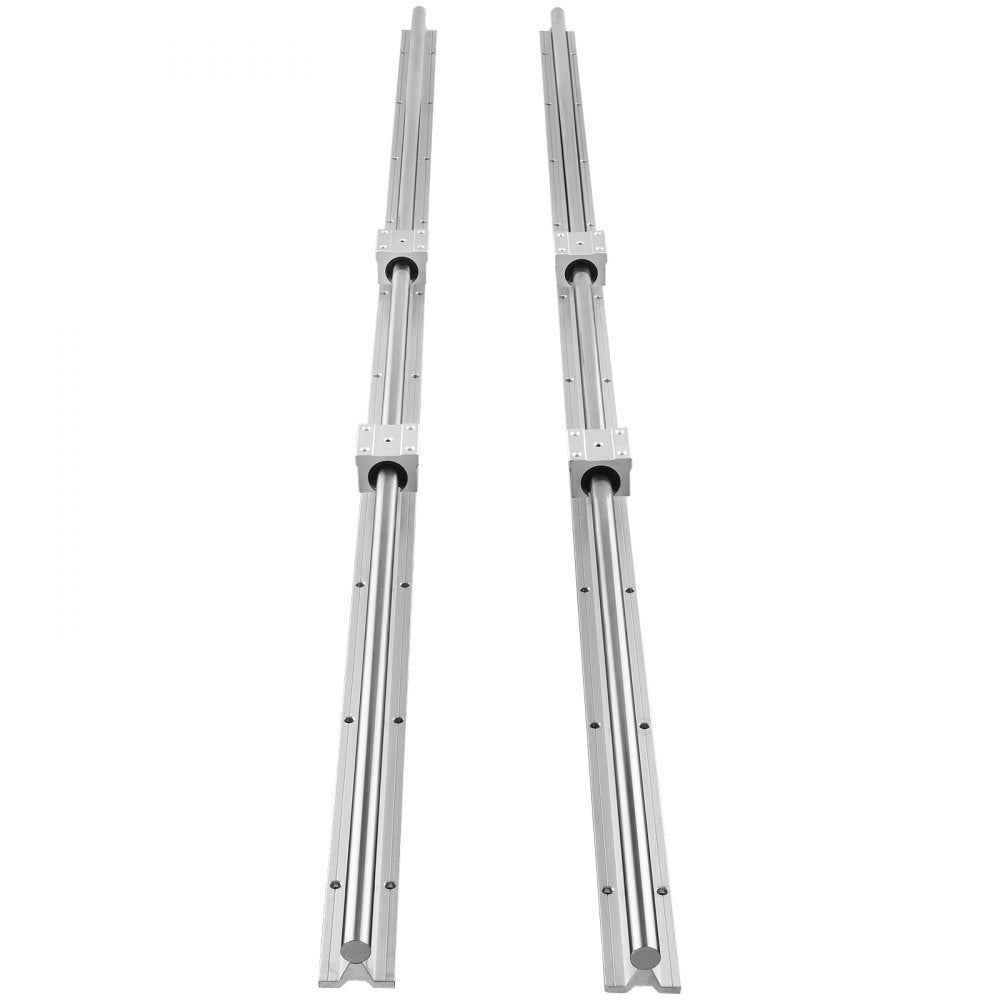 VEVOR Linear Motion Set, SBR20 1500mm, Comes with Two 59 in/1500 mm SBR20 Rails & Four SBR20UU Blocks, Ideal for DIY CNC and Automation Tasks
