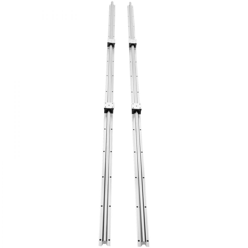 VEVOR Linear Motion Guide Kit, SBR20 1800mm, Includes 2 PCS 70.9 in/1800 mm SBR20 Rails and 4 PCS SBR20UU Bearing Blocks, Ideal for CNC Machines, Automation Equipment, and DIY Projects