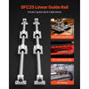 VEVOR Linear Rail Kit, SFC25, 2Pcs 1000 mm (39.4 inch) Linear Motion Guide Rails and 4Pcs Bearing Slide Blocks, for DIY Engraving Machine Lathe Milling Machine Slides, DIY Training Rocker Plate