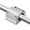 VEVOR Linear Rail Kit, SFC25, 2Pcs 1000 mm (39.4 inch) Linear Motion Guide Rails and 4Pcs Bearing Slide Blocks, for DIY Engraving Machine Lathe Milling Machine Slides, DIY Training Rocker Plate