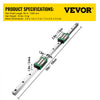 VEVOR Linear Guide Rail 2Pcs HGR20-1500mm Linear Slide Rail with 1Pcs RM1605-1500mm Ballscrew with BF12/BK12 Kit Linear Slide Rail Guide Rail Square for DIY CNC Routers Lathes Mills