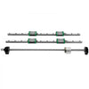 VEVOR Linear Guide Rail 2Pcs HGR20-1500mm Linear Slide Rail with 1Pcs RM1605-1500mm Ballscrew with BF12/BK12 Kit Linear Slide Rail Guide Rail Square for DIY CNC Routers Lathes Mills