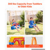 VEVOR 3-in-1 Baby Swing Seat 300 lbs Capacity Toddler Swing Red/Yellow/Blue, for Indoor & Outdoor Playground, with Adjustable Ropes and Snap Hooks, Snug & Secure Detachable Infants to Teens Kids Seat