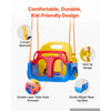 VEVOR 3-in-1 Baby Swing Seat 300 lbs Capacity Toddler Swing Red/Yellow/Blue, for Indoor & Outdoor Playground, with Adjustable Ropes and Snap Hooks, Snug & Secure Detachable Infants to Teens Kids Seat