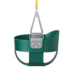 VEVOR Toddler Swing 300 lbs High Back Full Bucket Baby Swing Seat Green, for Outdoor & Indoor Backyard Playground, Heavy-Duty Coated Chains and Carabiners, Fully Assembled Seat for Toddlers Age 3+