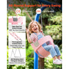 VEVOR Toddler Swing 300 lbs High Back Full Bucket Baby Swing Seat Pink, for Outdoor & Indoor Backyard Playground, Heavy-Duty Coated Chains and Carabiners, Fully Assembled Seat for Toddlers Age 3+