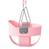 VEVOR Toddler Swing 300 lbs High Back Full Bucket Baby Swing Seat Pink, for Outdoor & Indoor Backyard Playground, Heavy-Duty Coated Chains and Carabiners, Fully Assembled Seat for Toddlers Age 3+