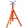 VEVOR Pipe Stand, 2500LBS Heavy Duty Pipe Jack Stands, 27.2"-52" Height Adjustable V Head Pipe Stand, 45# Steel Folding Jack Stand for 1/2-12 inches Pipes
