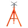 VEVOR Pipe Stand, 2500LBS Heavy Duty Pipe Jack Stands, 27.2"-52" Height Adjustable V Head Pipe Stand, 45# Steel Folding Jack Stand for 1/2-12 inches Pipes