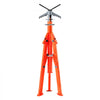 VEVOR Pipe Stand, 2500LBS Heavy Duty Pipe Jack Stands, 27.2"-52" Height Adjustable V Head Pipe Stand, 45# Steel Folding Jack Stand for 1/2-12 inches Pipes