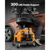 VEVOR Rolling Shop Stool, Heavy-Duty Pneumatic Garage Seat with 300 lbs Capacity, Adjustable Height Roller Creeper Seat, 360° Swivel Padded Workshop Stool with Casters, for Garage, Shop & Auto Repair