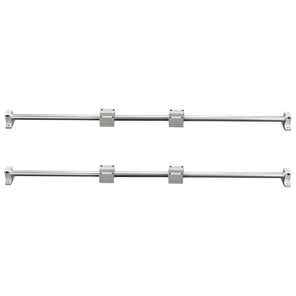 VEVOR Linear Guide Set, SFC20 1000mm, Comes with Two 39.4 in/1000 mm SFC20 Guides, Four SC20 Slide Blocks, and Four Guide Supports for Automated Machinery and CNC Tasks