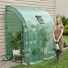 VEVOR Walk-in Green House, 78 x 39.4 x 78.7 in, Greenhouse with Shelves, High Strength PE Cover with Zipper Door and Steel Frame, Assembly in Minutes, Suitable for Planting and Storage
