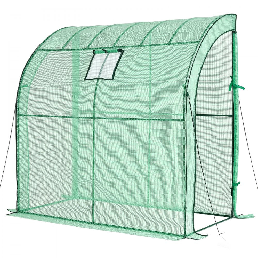 VEVOR Walk-in Green House, 78 x 39.4 x 78.7 in, Greenhouse with Shelves, High Strength PE Cover with Zipper Door and Steel Frame, Assembly in Minutes, Suitable for Planting and Storage