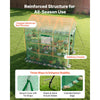 VEVOR Walk-in Green House, 54 x 81.1 x 77.2 in, Greenhouse with Shelves, High Strength PE Cover with Zipper Door and Steel Frame, Assembly in Minutes, Suitable for Planting and Storage