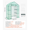 VEVOR Walk-in Greenhouse, 55.5" x 28.3" x 78.7" Greenhouse for Outdoors with PE Cover, 2 Tiers 4 Shelves, Roll-Up Zipper Door, Walk in Green House, Portable Plant Garden Hot House for Backyard Outside