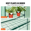 VEVOR Walk-in Green House, 4.6 x 2.4 x 6.7 ft, Greenhouse with Shelves, High Strength PE Cover with Doors, Windows and Steel Frame, Set Up in Minutes, for Planting and Storage