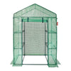 VEVOR Walk-in Green House, 4.6 x 2.4 x 6.7 ft, Greenhouse with Shelves, High Strength PE Cover with Doors, Windows and Steel Frame, Set Up in Minutes, for Planting and Storage