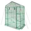 VEVOR Walk-in Green House, 4.6 x 2.4 x 6.7 ft, Greenhouse with Shelves, High Strength PE Cover with Doors, Windows and Steel Frame, Set Up in Minutes, for Planting and Storage