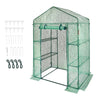 VEVOR Walk-in Green House, 4.6 x 2.4 x 6.7 ft, Greenhouse with Shelves, High Strength PE Cover with Doors, Windows and Steel Frame, Set Up in Minutes, for Planting and Storage