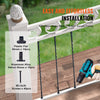 VEVOR Staircase Metal Balusters, 44'' x 1/2" Galvanized Steel Decorative Banister Spindles, 10 Pack Deck Baluster with Hollow Twists, Satin Black Spiral Stair Railing with Shoes & Screws