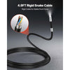VEVOR Articulating Endoscope with Light, Two-Way Articulated Borescope Camera, 4.3" HD IPS Screen, 1280 x 720 Lens, 8X Zoom, IP67 Waterproof Inspection Snake Camera for Auto, Plumbing (4.9FT Cable)