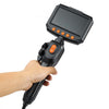 VEVOR Articulating Endoscope with Light, Two-Way Articulated Borescope Camera, 4.3" HD IPS Screen, 1280 x 720 Lens, 8X Zoom, IP67 Waterproof Inspection Snake Camera for Auto, Plumbing (4.9FT Cable)