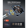 VEVOR Articulating Borescope with 0.15" Ultra Slim Lens, Two-Way Articulated Endoscope with Light, 4.3" IPS Screen, 1280 x 720 HD Lens, 8X Zoom Inspection Camera for Automotive, Tight Mechanical Space