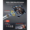 VEVOR 4-Way Articulating Endoscope with Light, True 1080P HD Industrial Borescope Inspection Camera with Articulated Probe, Flexible Snake Scope Cam for Wall Automotive Engine Inspect-4.9FT