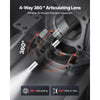 VEVOR Articulating Endoscope with Light, 4-Way 360° Articulated Borescope Camera, 0.24" Slim Lens 1920 x 1080, 6" HD IPS Screen, 7000mAh Battery, IP67 Waterproof for Automotive & Mechanical Inspection