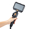 VEVOR 2-Way Dual-Lens Articulating Endoscope with Light, 1080P HD Industrial Borescope Inspection Camera with 0.24-inch Slim Articulated Probe, Rigid Snake Scope Cam for Wall Automotive Inspect-4.9FT