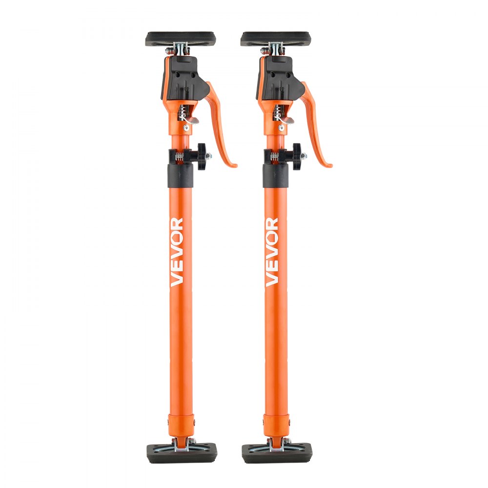 VEVOR Cabinet Jack Support Pole, 2-Pack, 25.4-45.3 Inch Steel Telescopic Quick Support Rod, Adjustable 3rd Hand System up to 220 lbs Capacity for Installing Cabinets, Lifting Drywall, Cargo Bars
