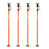 VEVOR Cabinet Jack Support Pole, 4-Pack, 49.2-114.6 Inch Steel Telescopic Quick Support Rod, Adjustable 3rd Hand System up to 198 lbs Capacity for Installing Cabinets, Lifting Drywall, Cargo Bars