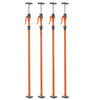 VEVOR Cabinet Jack Support Pole, 4-Pack, 49.2-114.6 Inch Steel Telescopic Quick Support Rod, Adjustable 3rd Hand System up to 198 lbs Capacity for Installing Cabinets, Lifting Drywall, Cargo Bars