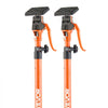 VEVOR Cabinet Jack Support Pole, 2-Pack, 49.2-114.6 Inch Steel Telescopic Quick Support Rod, Adjustable 3rd Hand System up to 198 lbs Capacity for Installing Cabinets, Lifting Drywall, Cargo Bars