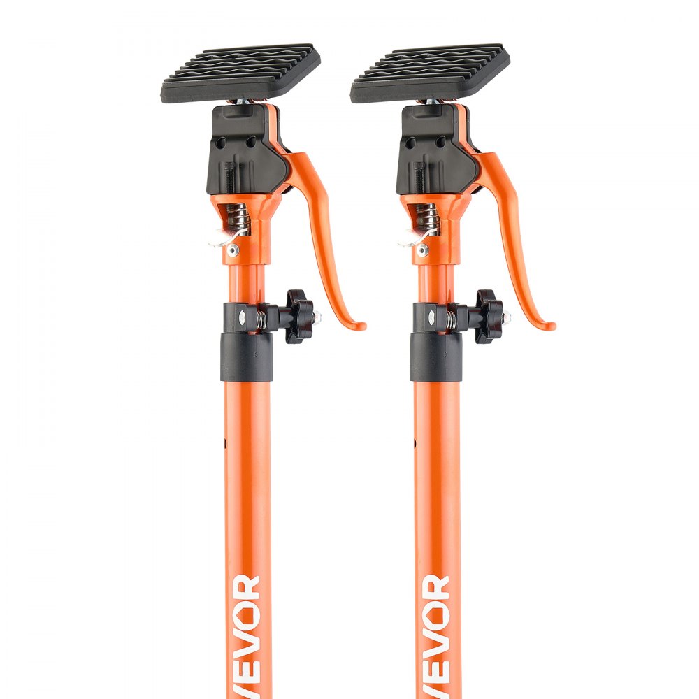 VEVOR Cabinet Jack Support Pole, 2-Pack, 49.2-114.6 Inch Steel Telescopic Quick Support Rod, Adjustable 3rd Hand System up to 198 lbs Capacity for Installing Cabinets, Lifting Drywall, Cargo Bars