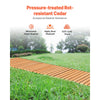 VEVOR Wooden Garden Pathway, 24 ft L x 17 in W, Non-Slip Straight Garden Walkway, Roll Out Cedar Outdoor Walkway Path with Wire Rope Connection, Decorative Garden Paver for Backyard Wedding Party