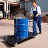 VEVOR Heavy Duty Platform Truck, 2000 lbs Capacity, Industrial Steel Flatbed Cart with Swivel Wheels and Handle, Platform Hand Push Truck Dolly, Easy Storage, for Luggage Moving, 60 x 27.6 x 42.9 in