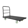 VEVOR Heavy Duty Platform Truck, 2000 lbs Capacity, Industrial Steel Flatbed Cart with Swivel Wheels and Handle, Platform Hand Push Truck Dolly, Easy Storage, for Luggage Moving, 48 x 24 x 32.1 in