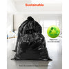 VEVOR Contractor Trash Bags, 40-45 Gallon Heavy Duty Contractor Trash Bags, 1.7 MIL Thick Large Black Industrial Garbage Bag, Big Garbage Bag (50 Count), for Commercial, Household and Industrial Use