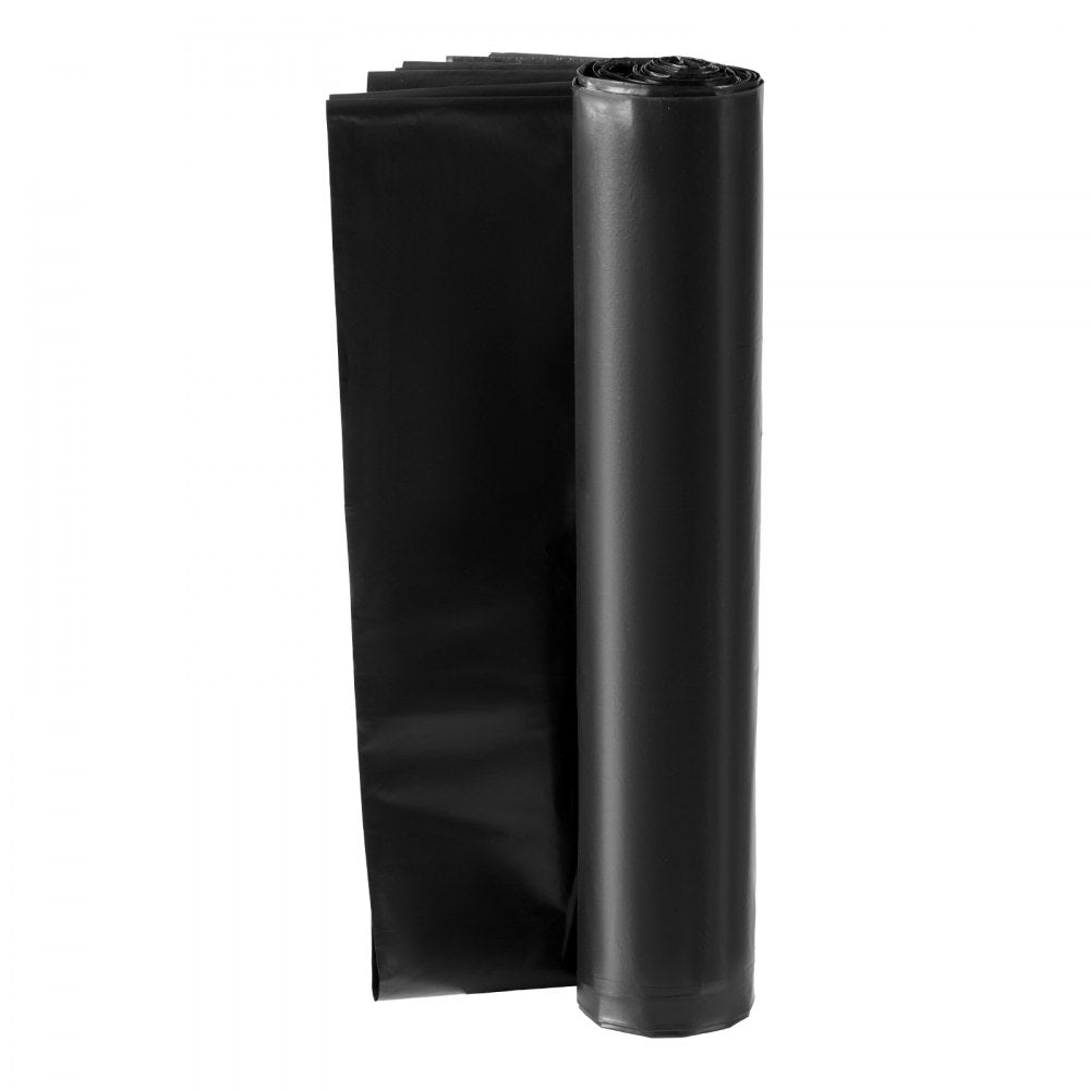VEVOR Contractor Trash Bags, 40-45 Gallon Heavy Duty Contractor Trash Bags, 1.7 MIL Thick Large Black Industrial Garbage Bag, Big Garbage Bag (50 Count), for Commercial, Household and Industrial Use
